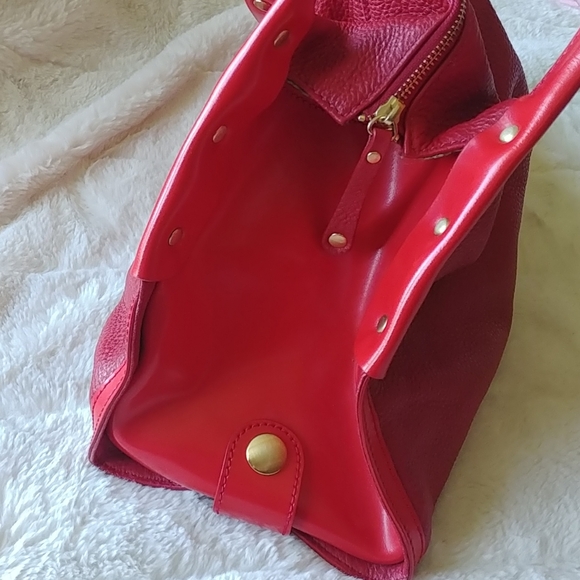 Wanlima red leather purse - Picture 7 of 8